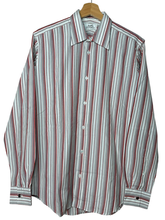 Hermès camicia maschile a righe (M)