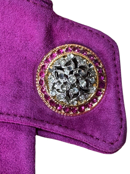 Guanti Gianni Versace vintage in suede