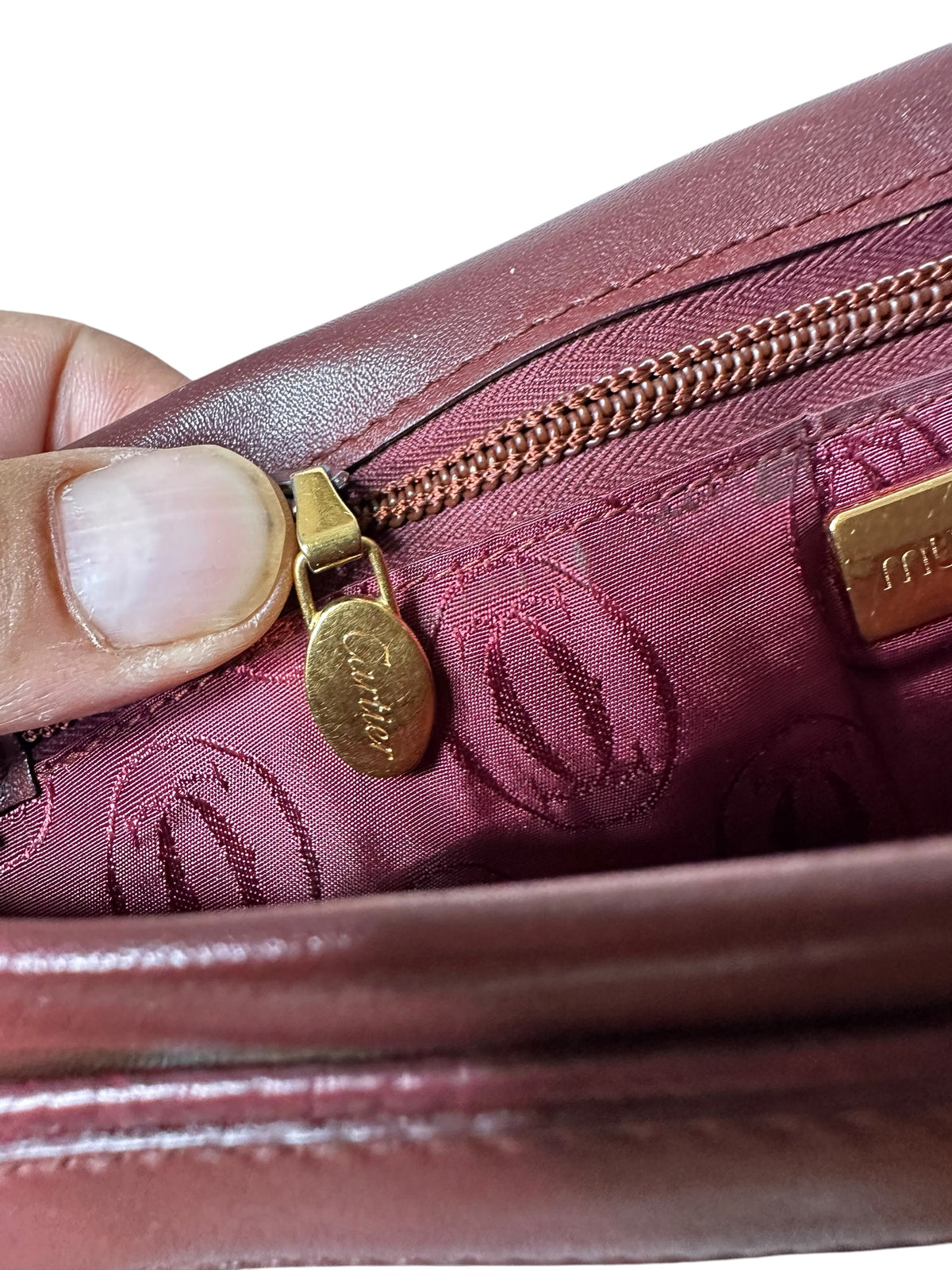 Cartier pochette vintage in pelle