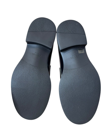 Prada mocassini in Pelle Spazzolata Nera Uomo - Taglia 9.5 UK (43,5 EU)