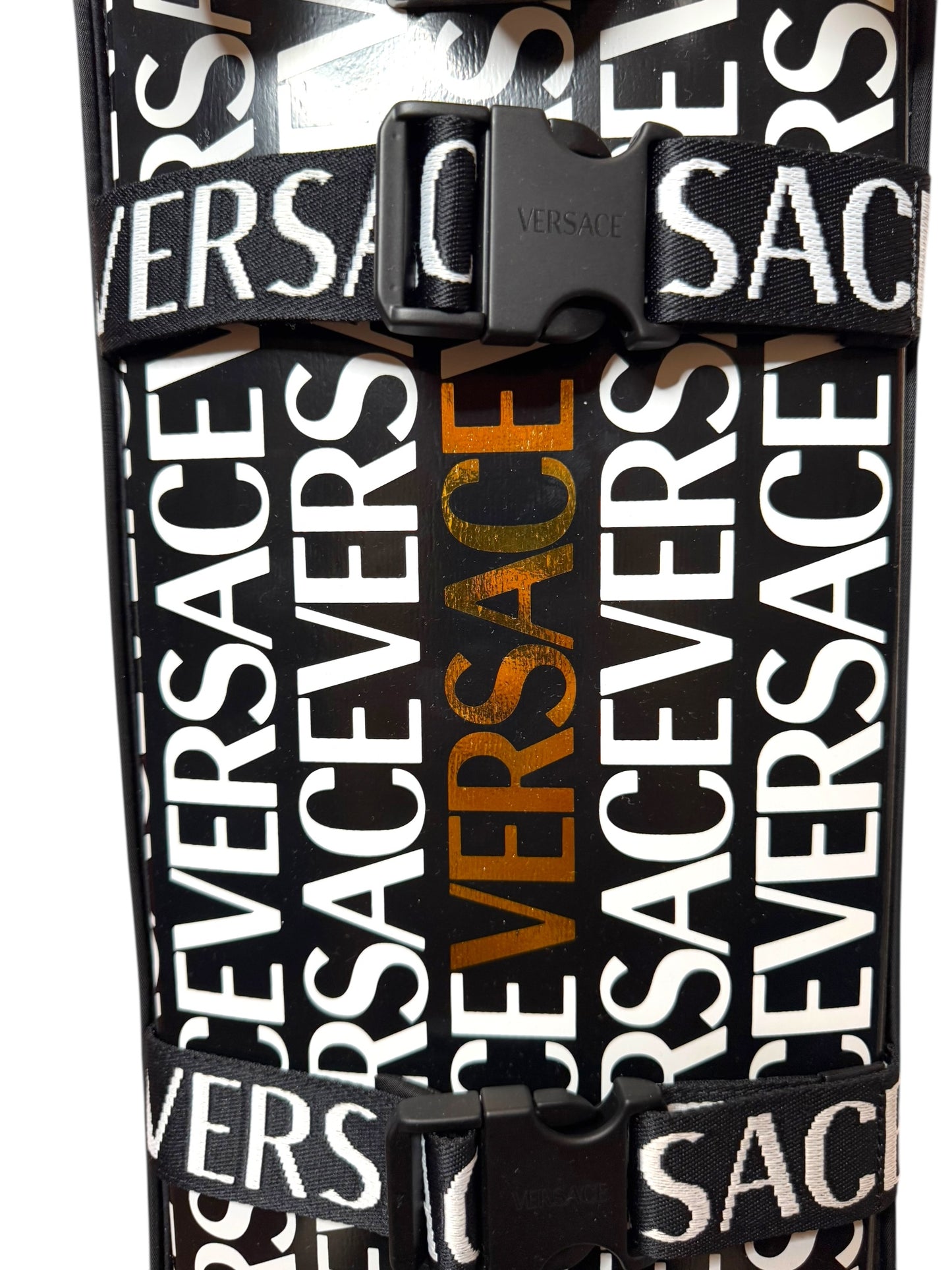 Versace Skateboard Set con Tavola Logo Repeat, Ruote e Custodia