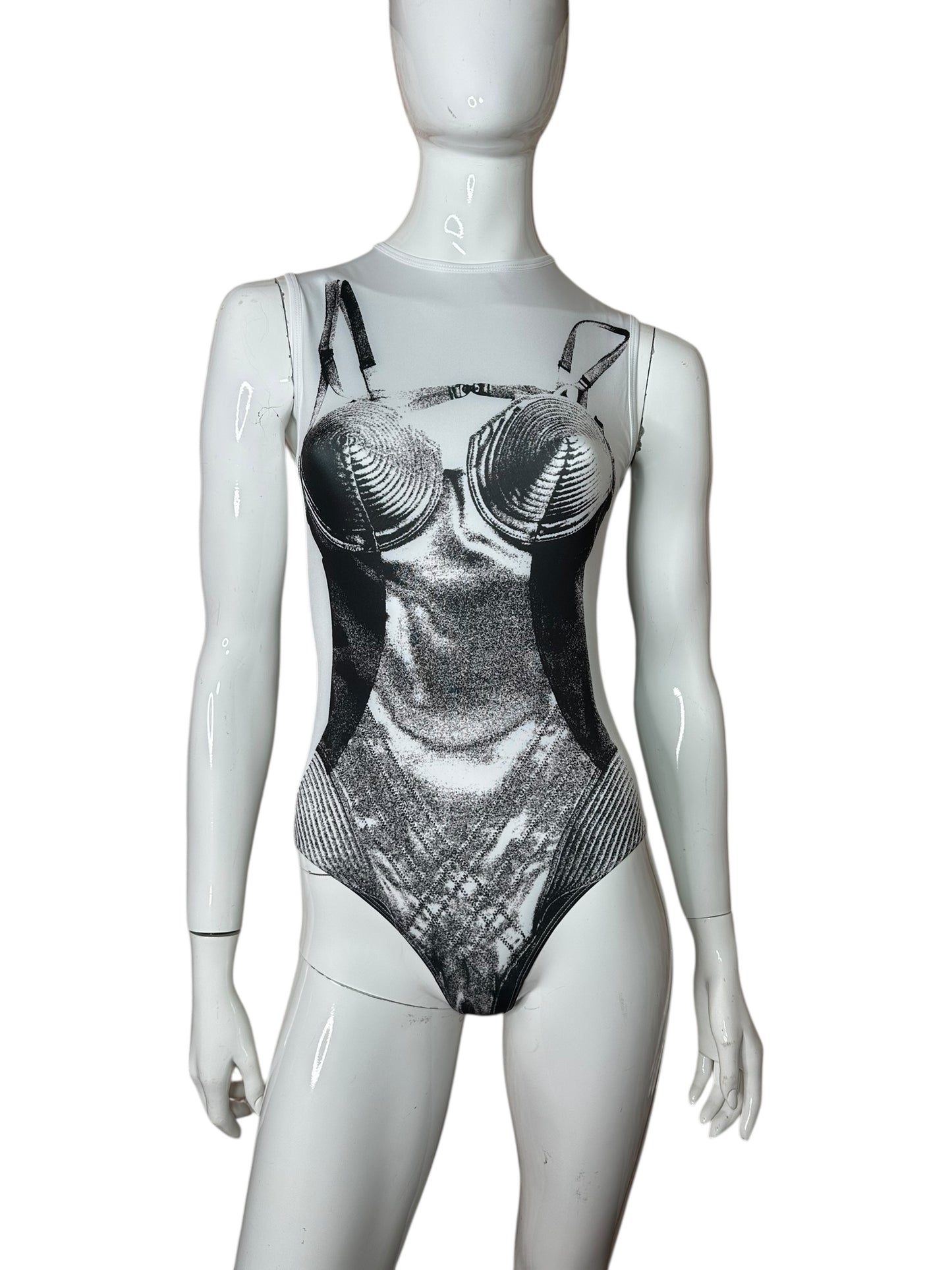 Jean Paul Gaultier body stampato (S)