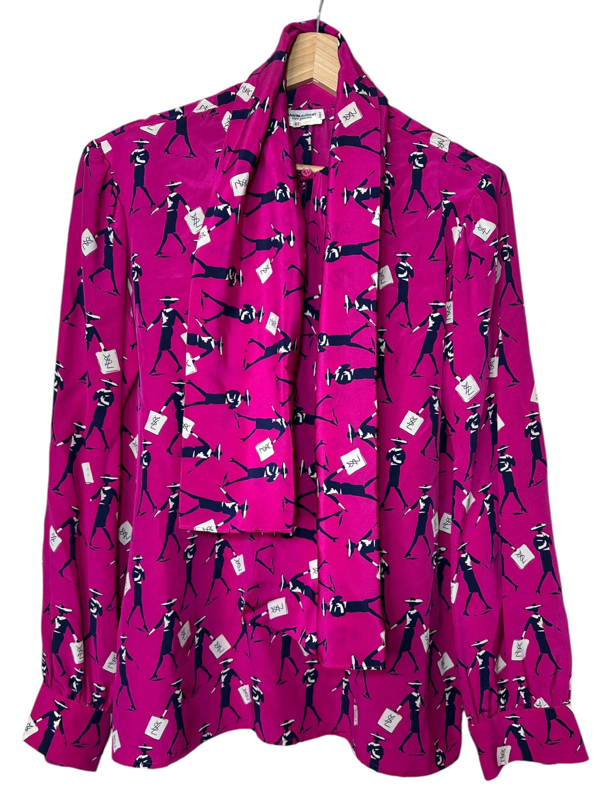 Yves Saint Laurent camicia vintage in seta — foto 5