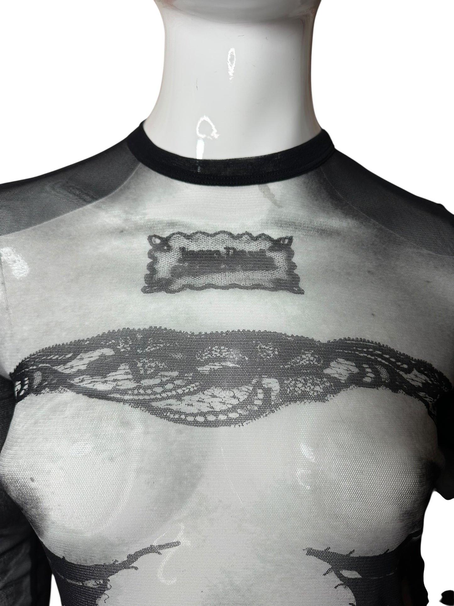 Jean Paul Gaultier top stampato (M)