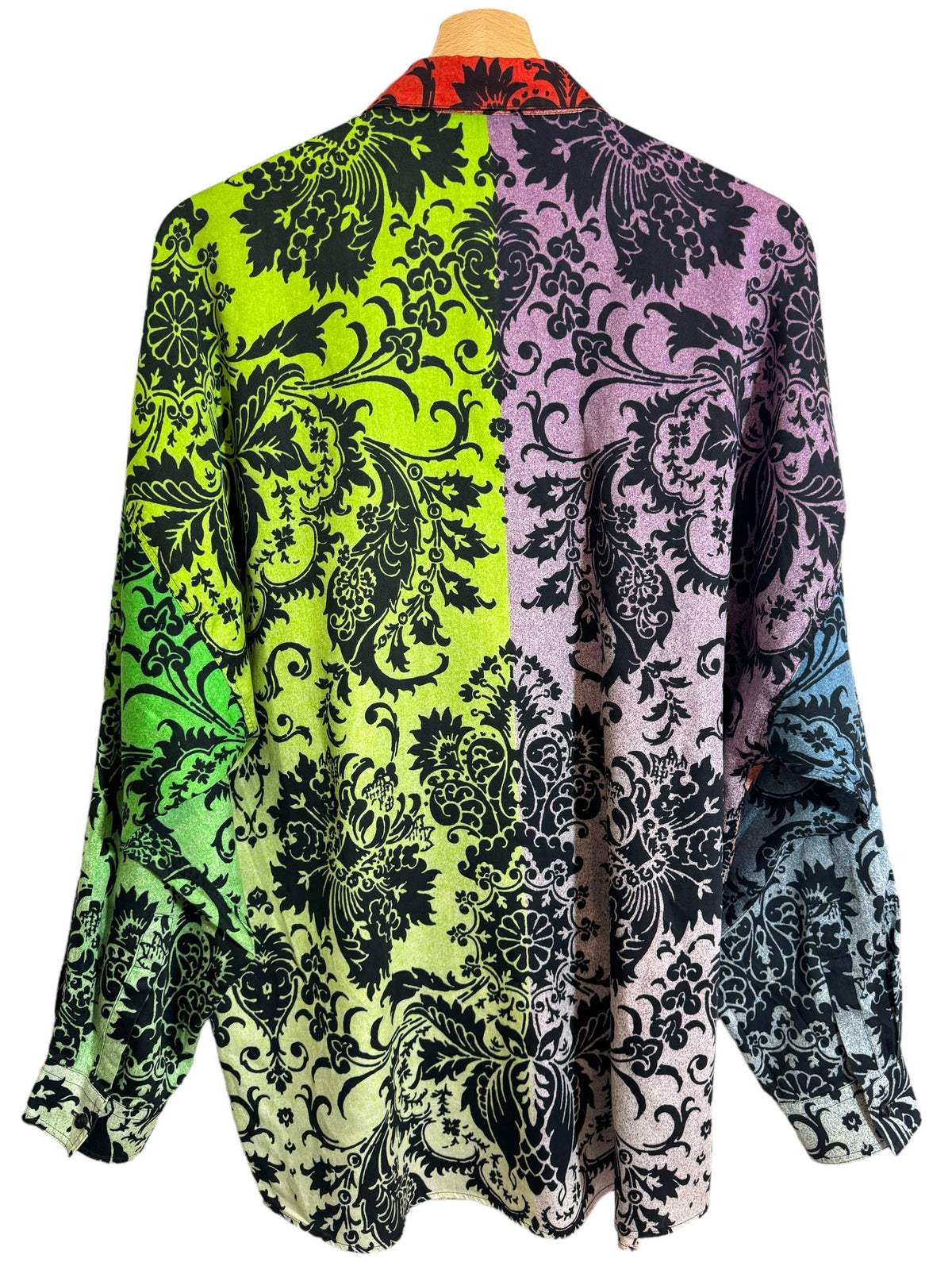 Gianni versace camicia vintage anni 90s con stampa multicolore — foto 2