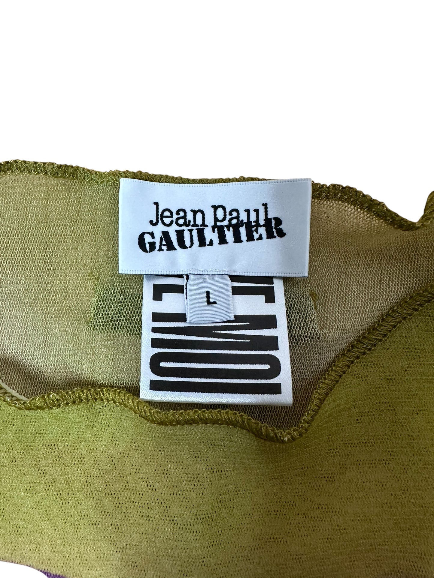 Jean Paul Gaultier crop top a righe (M-L)