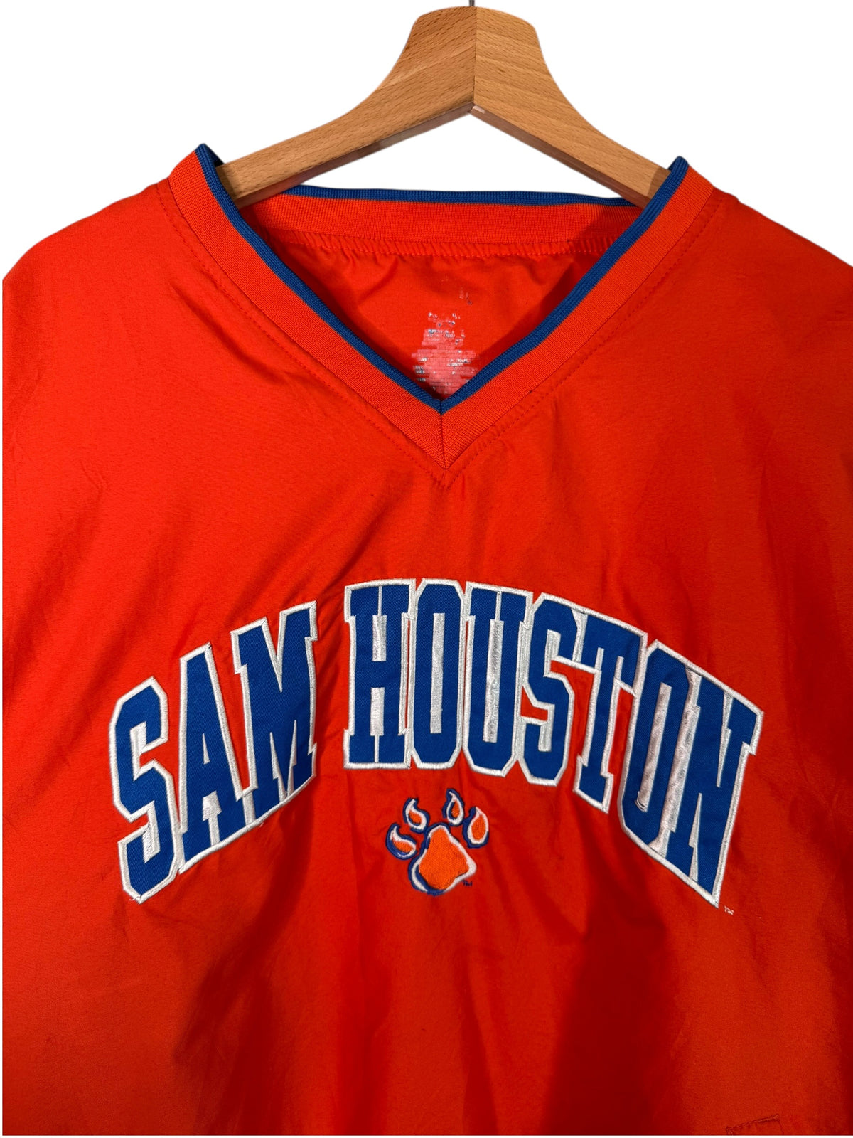Felpa college Sam Houston rossa vintage XL XXL — foto 3