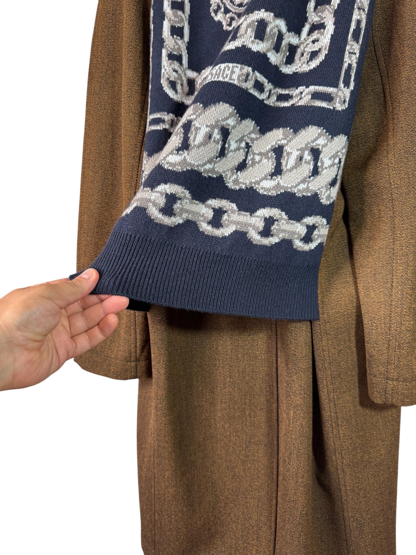 Versace Cappotto Uomo Marrone con Dettagli Medusa Taglia 48 IT – Nuovo.