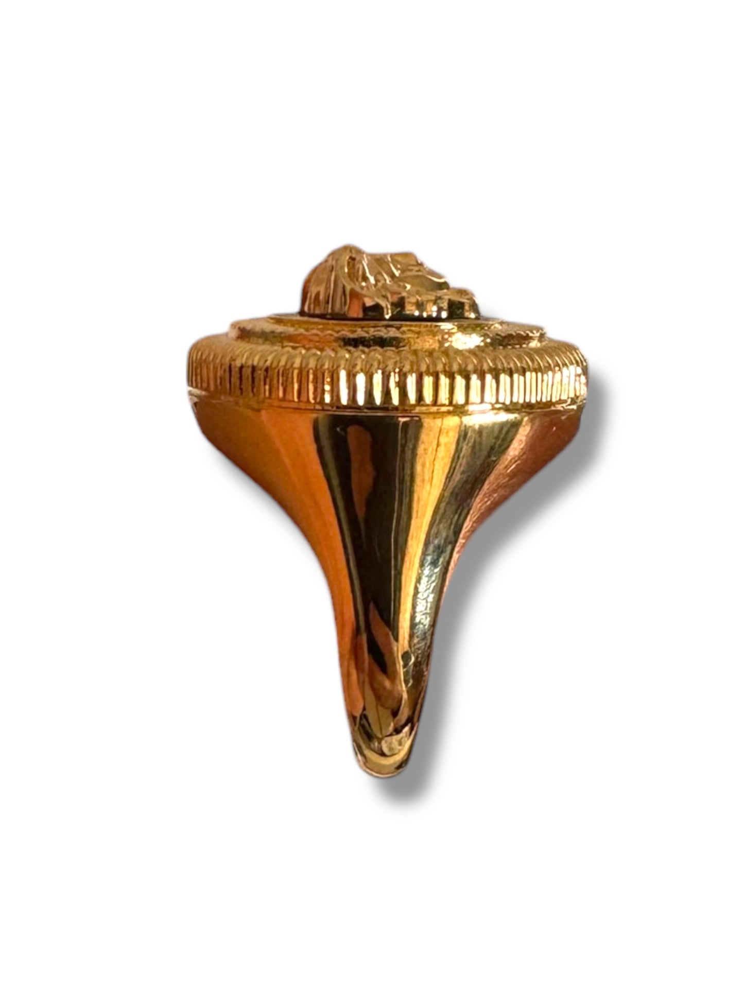 Anello Versace Medusa Gold Tone Fashion Jewelry Made in Italy Taglia 21 — foto 7