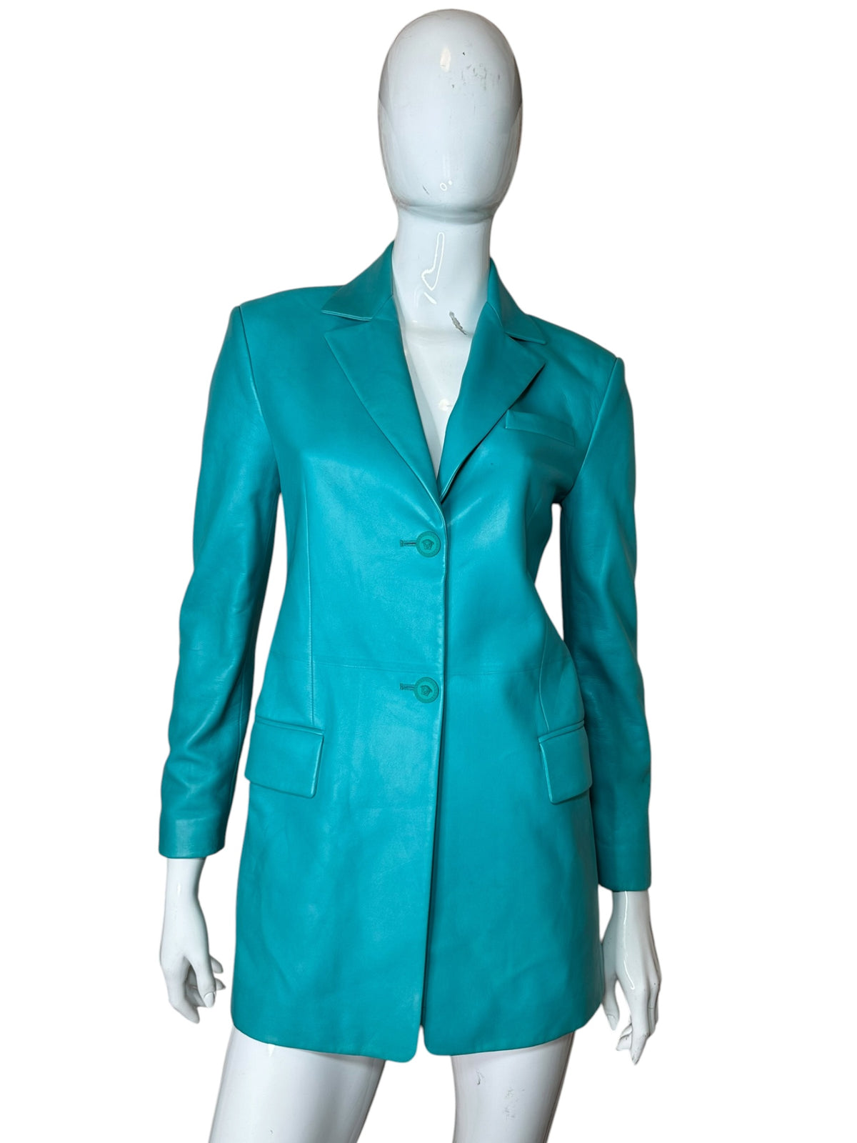 Versace blazer in pelle — foto 3