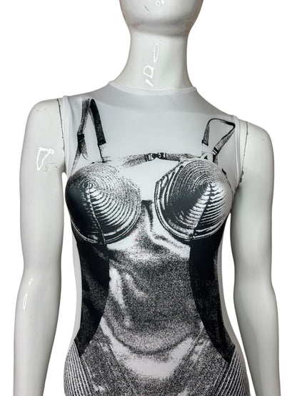 Jean Paul Gaultier body stampato (S)