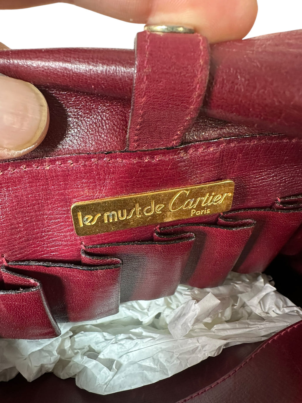 Cartier borsa vintage in pelle — foto 14