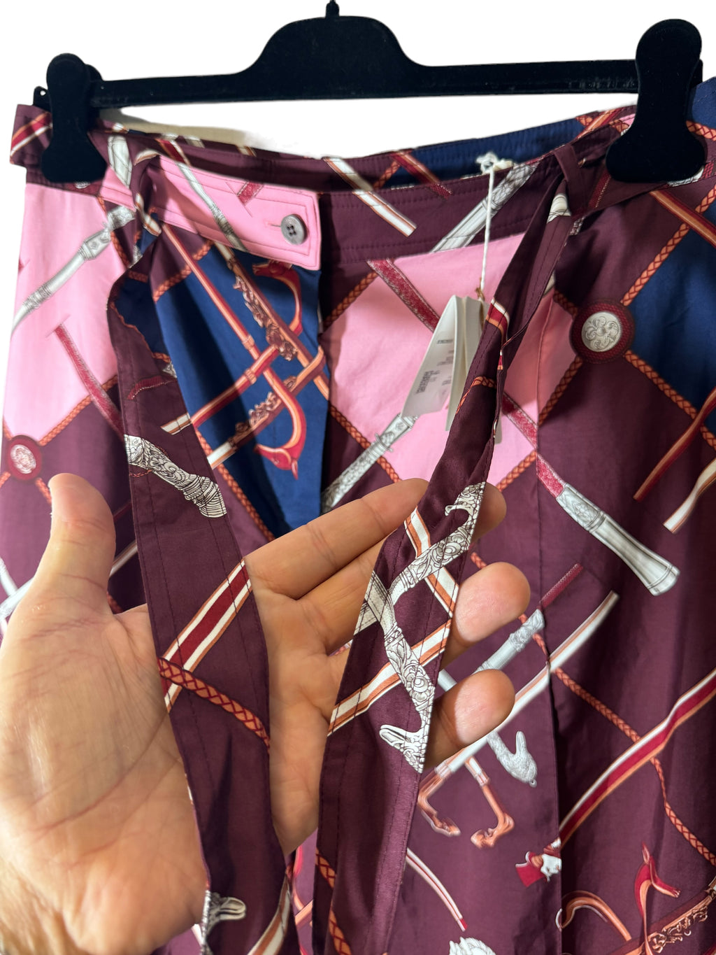 Hermès pantaloni a gamba larga in cotone — foto 5