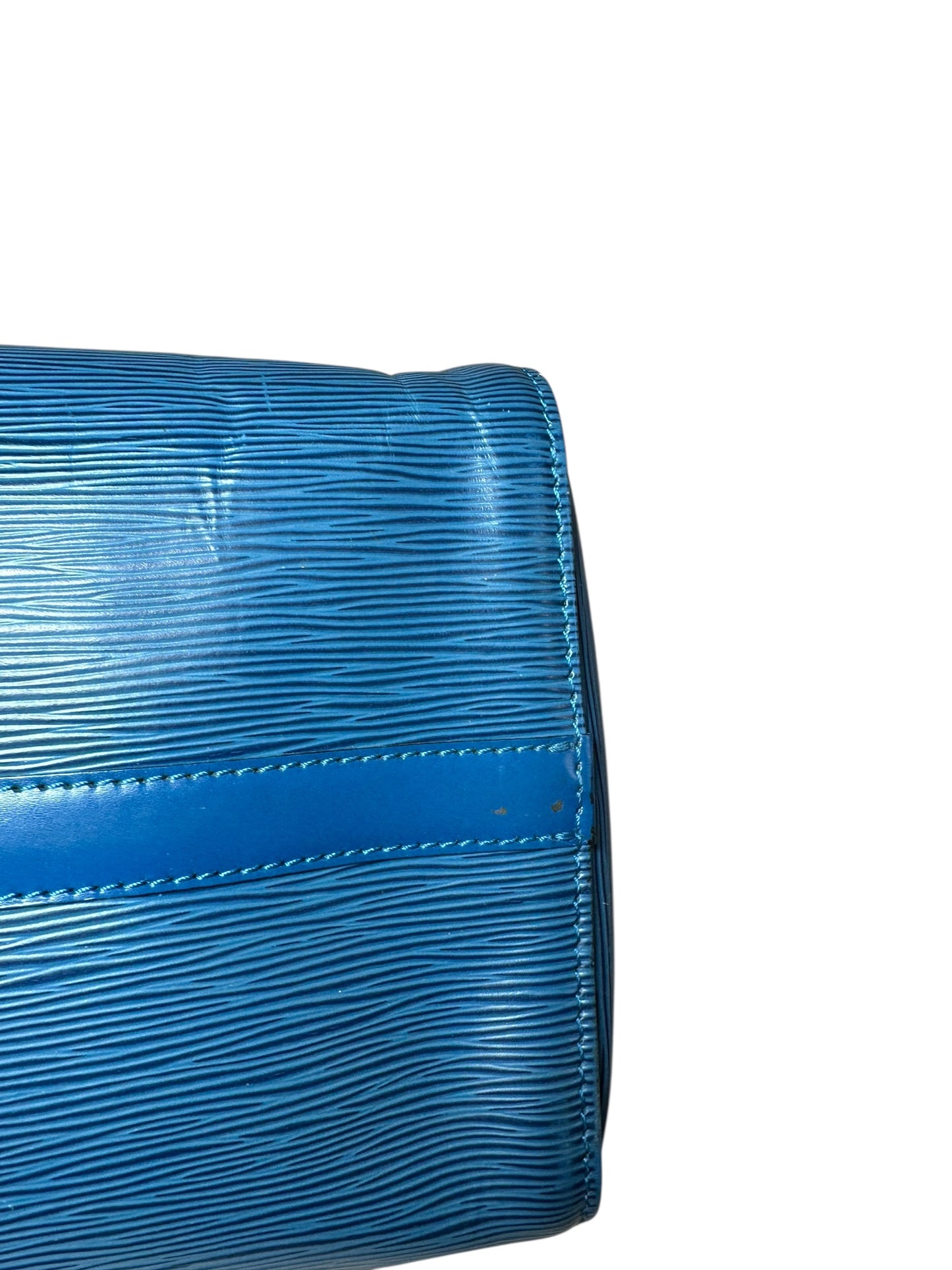 Louis Vuitton borsa speedy in pelle epi blu