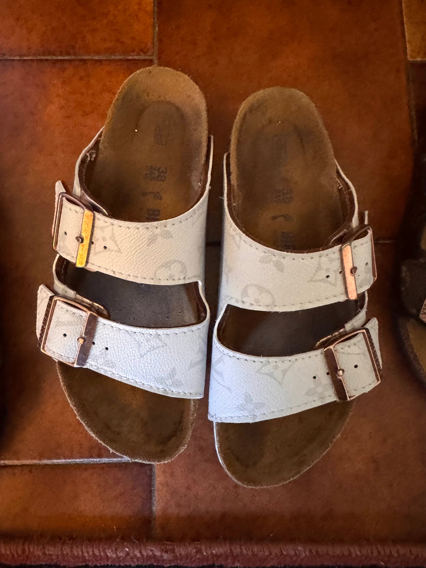 Birkenstock custom - 38 bianco