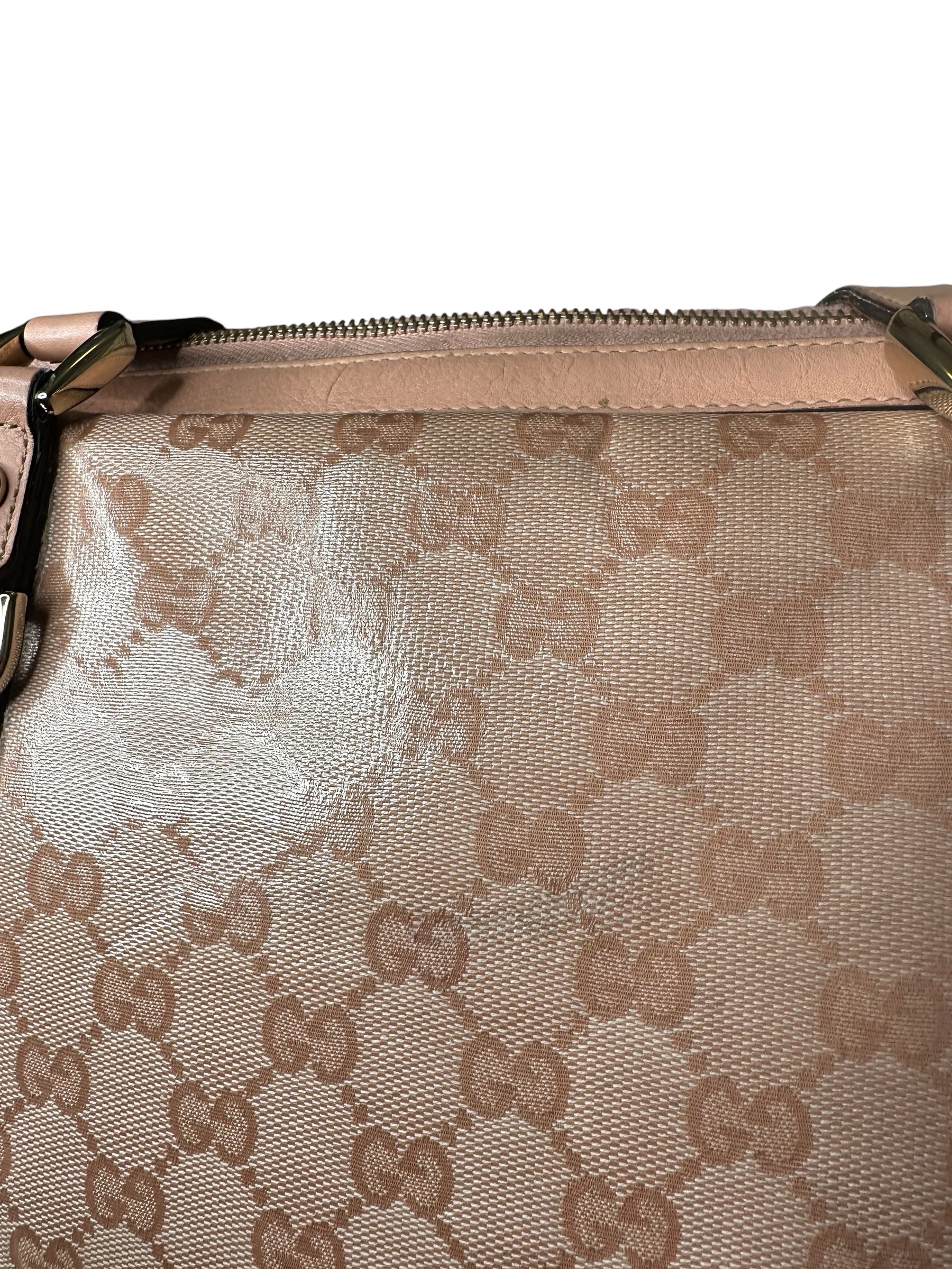 Gucci borsa vintage in tela e pelle — foto 10