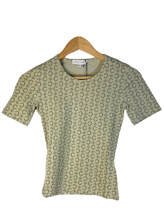 Celine t-shirt con loghi. (S)