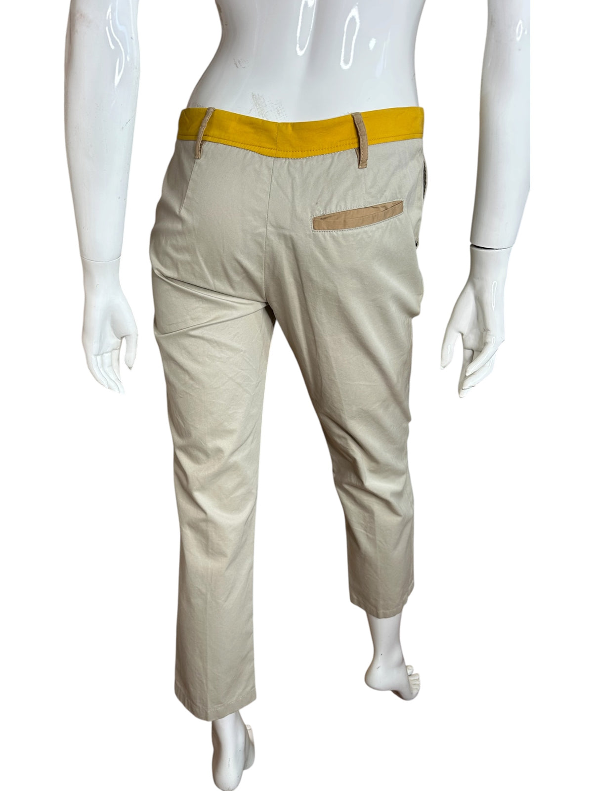 Miu Miu pantaloni Capri in cotone — foto 3
