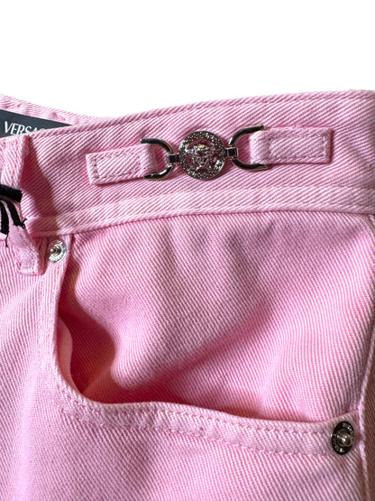 Jeans donna VERSACE rosa flare