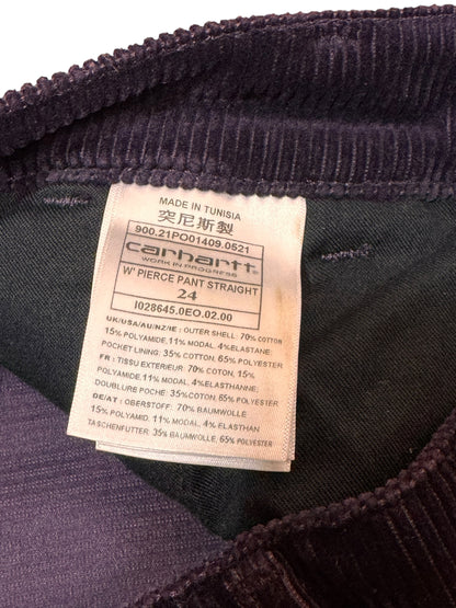 Pantaloni Carhartt Wip W’ Pierce Pant velluto viola taglia 24 — foto 6