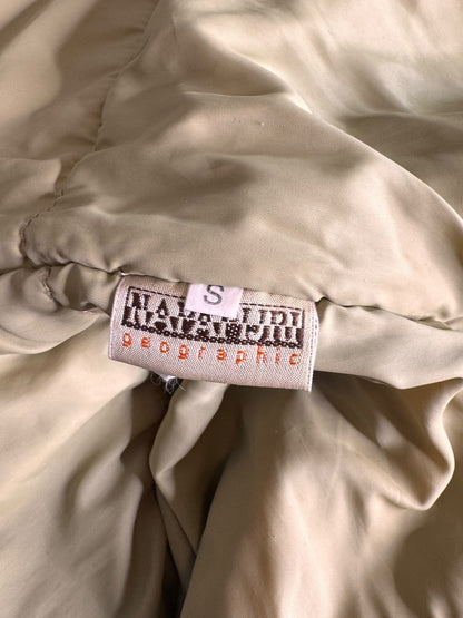 Giacca Napapijri Geographic rossa vintage uomo con cappuccio