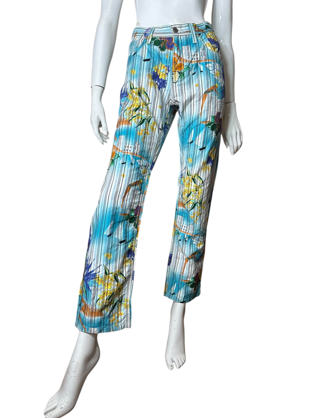 Gucci pantaloni vintage stampati