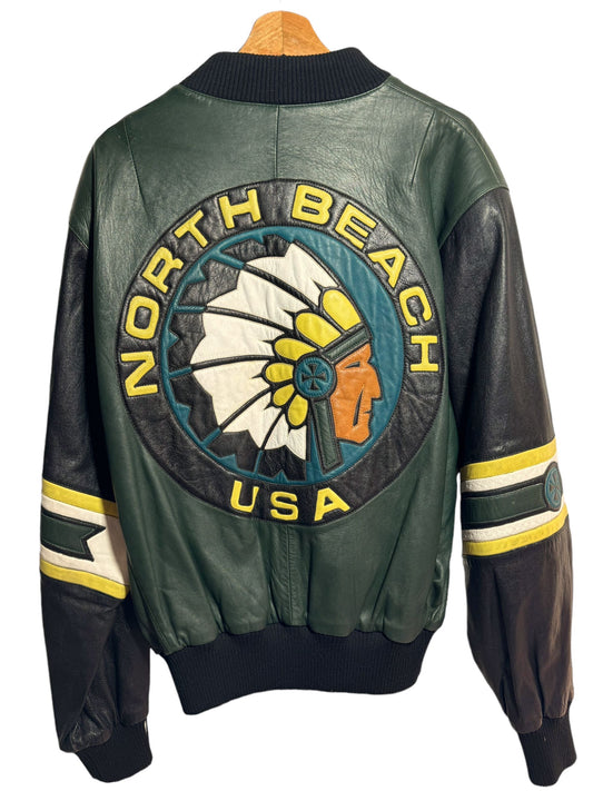 Giacca in pelle vintage Michael Hoban (L)