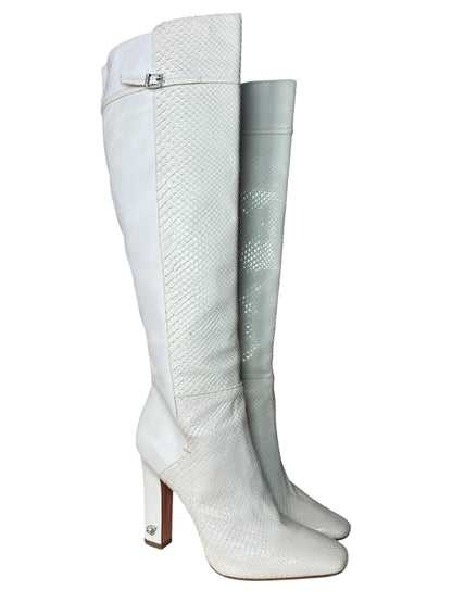 Blumarine stivali in pelle e pitone (40)