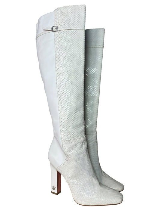 Blumarine stivali in pelle e pitone (40) Beatbox vintage