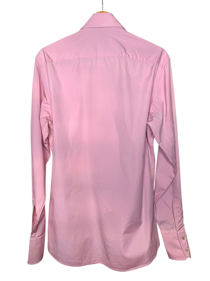 Camicia Gucci rosa uomo tg 39 con polsini alti