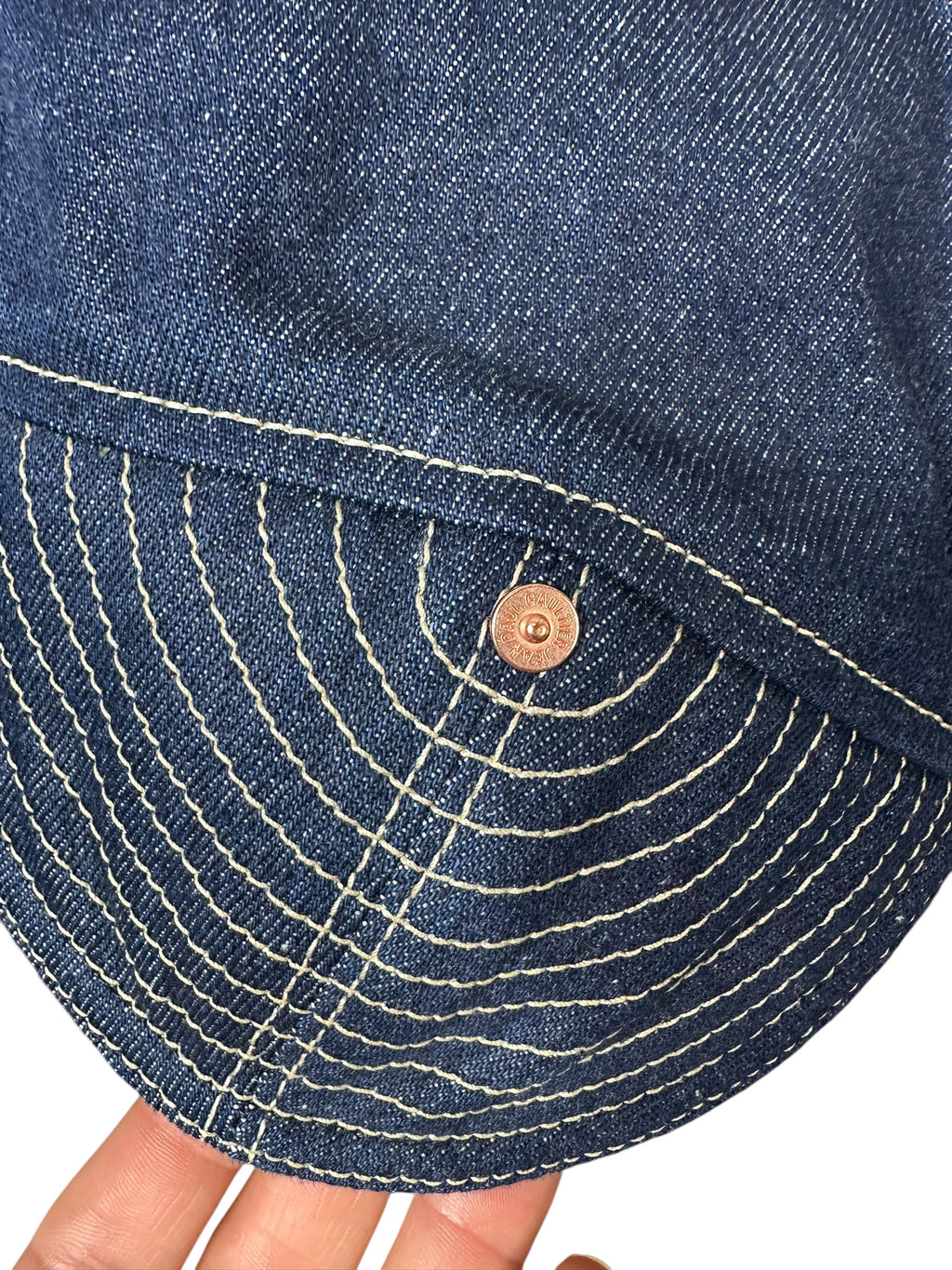 Jean Paul Gaultier giacca in denim crop — foto 3
