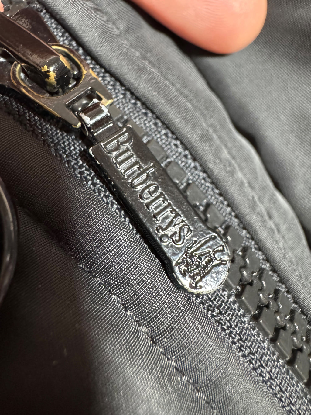 Burberry’s Piumino Giacca Nero Check Nova Cappuccio Taglia 54