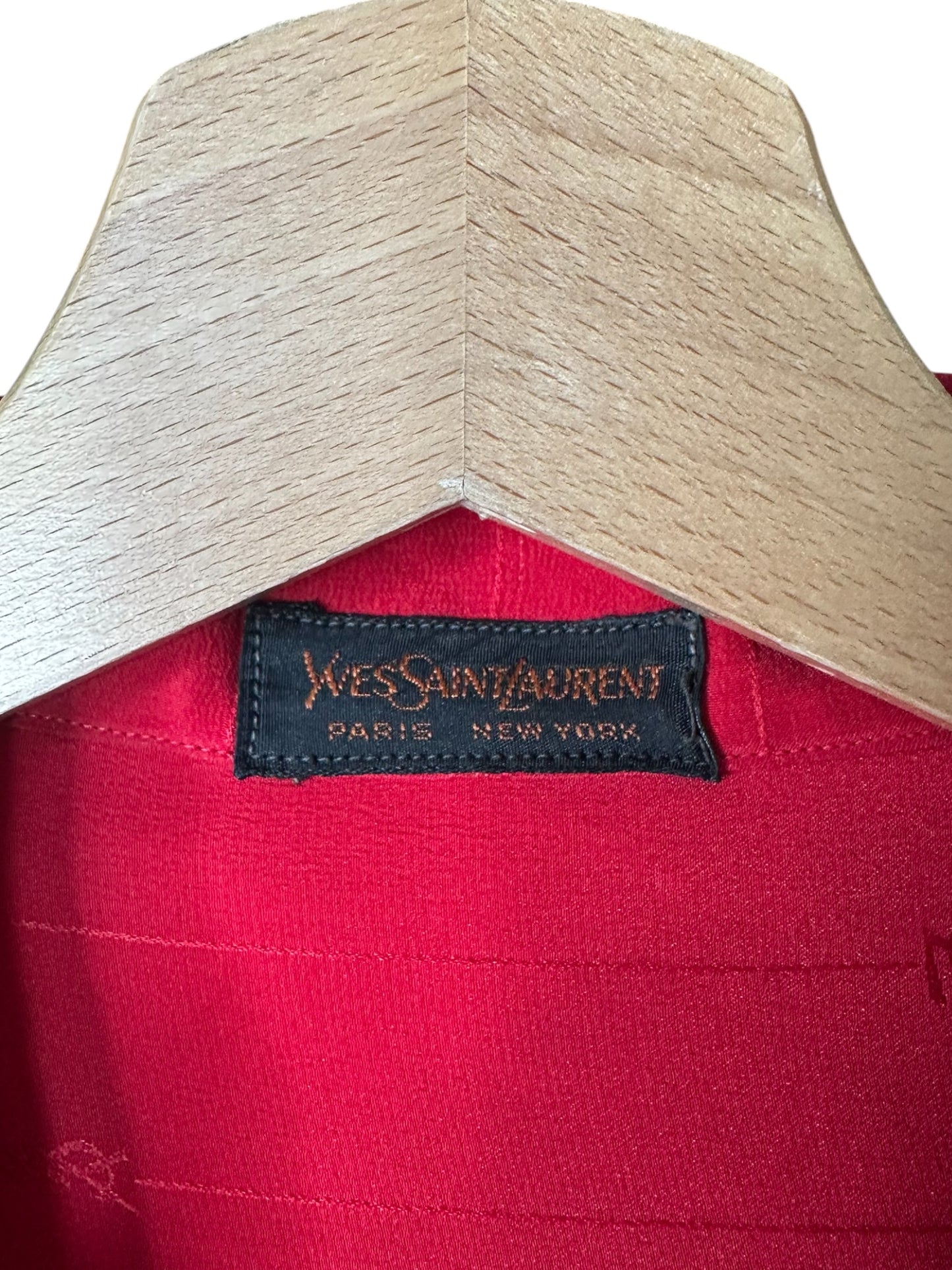 Yves Saint Laurent camicia vintage in seta (M)