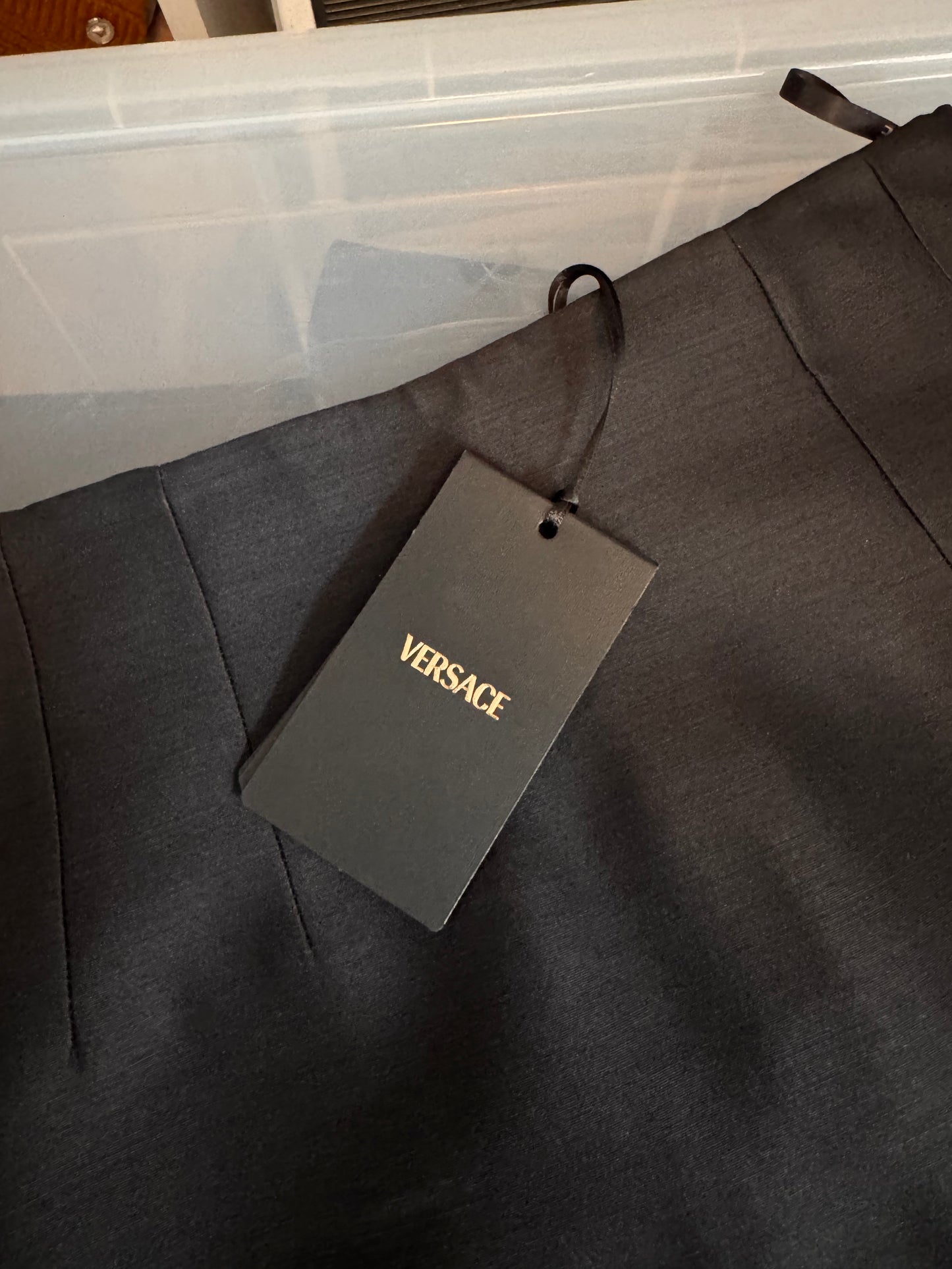 Gonna Versace nera lana e seta - Made in Italy - IT38 e IT36