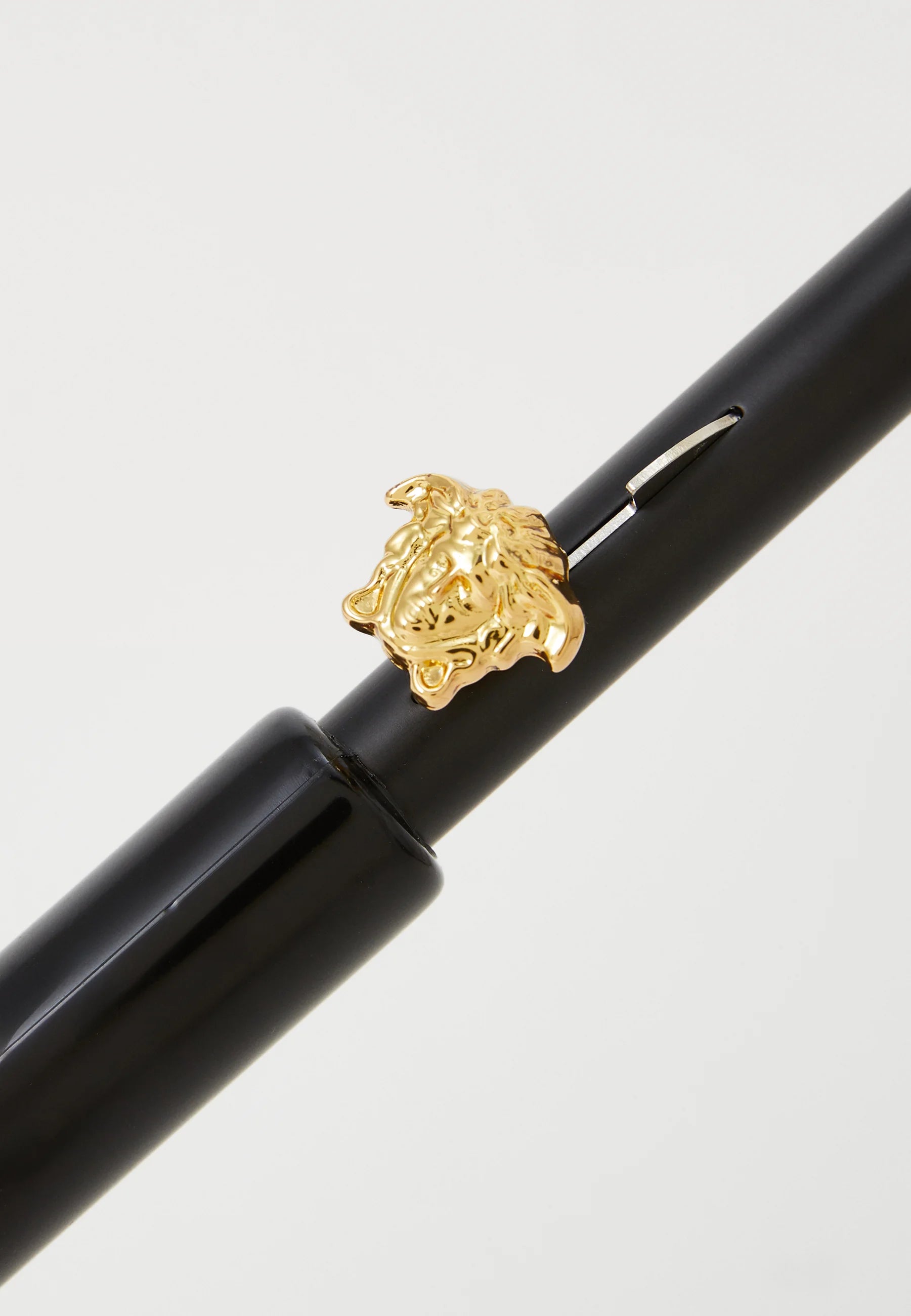 Ombrello Versace barocco Medusa oro nero manico trasparente — foto 6