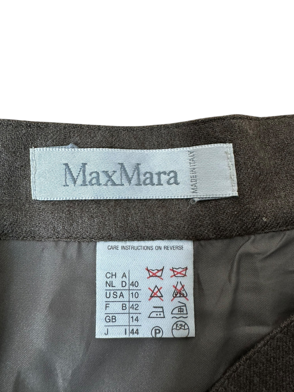 Max Mara gonna vintage in lana e cachemire — foto 7