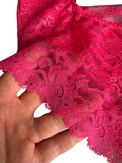 Versace Body Lingerie Pizzo Greca Fucsia Nuovo Con Etichette Made In Italy — foto 2