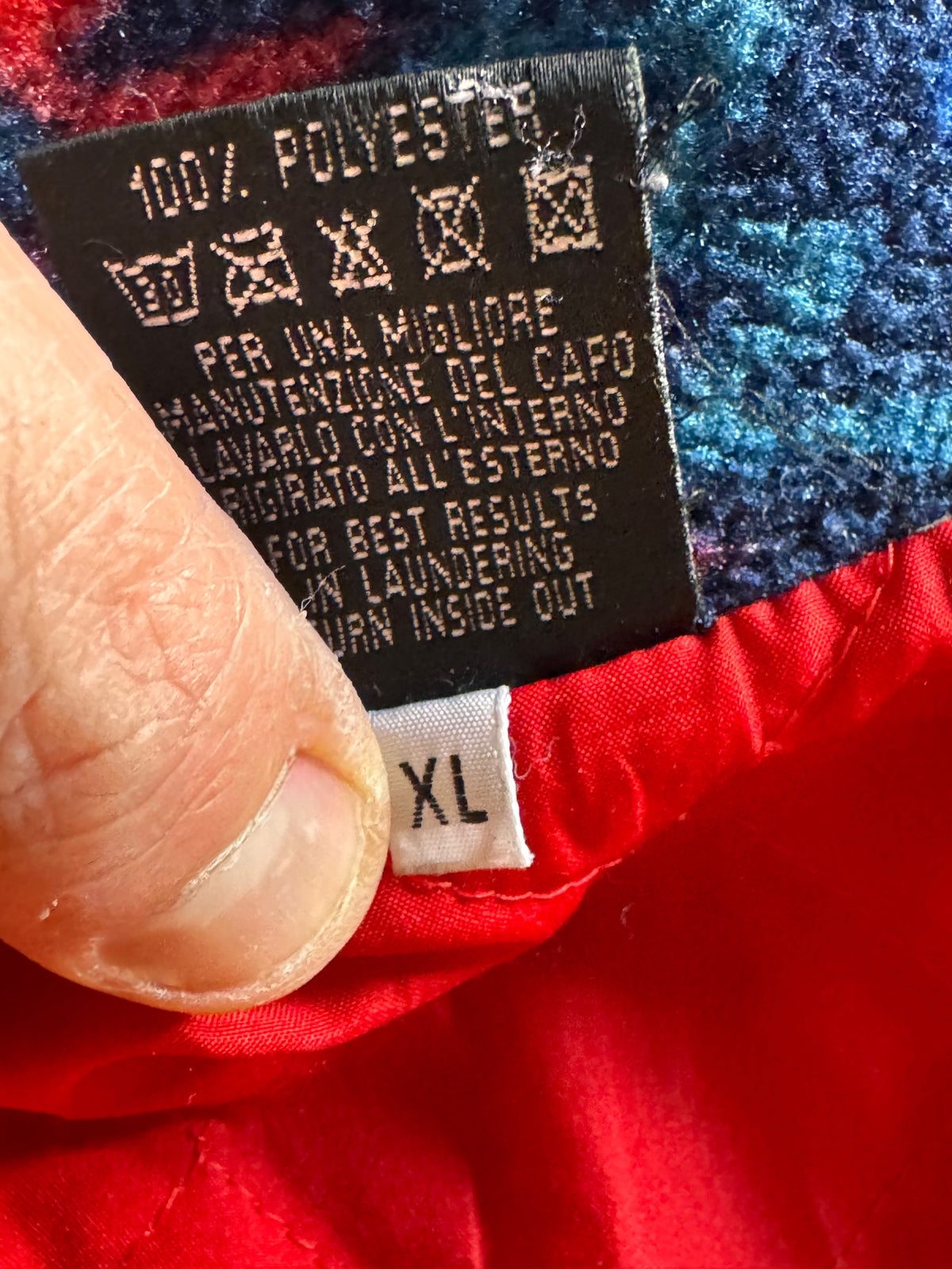 Gilet pile vintage multicolor — foto 5