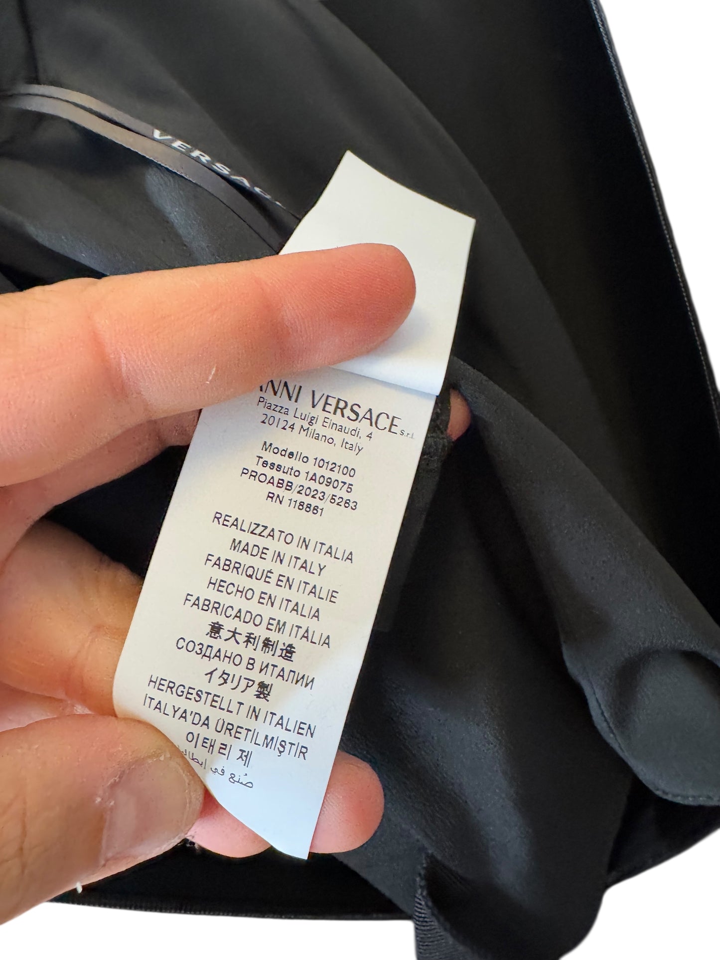 Mini abito Versace modello Medusa ’95 - sfilata - Taglia 40