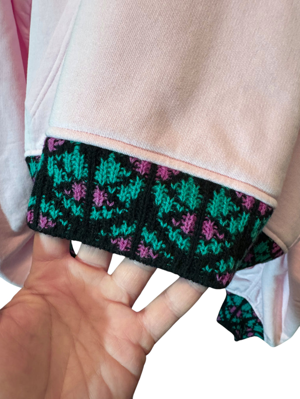 Felpa Prada Donna Rosa con Cappuccio e Mini Pochette — foto 5
