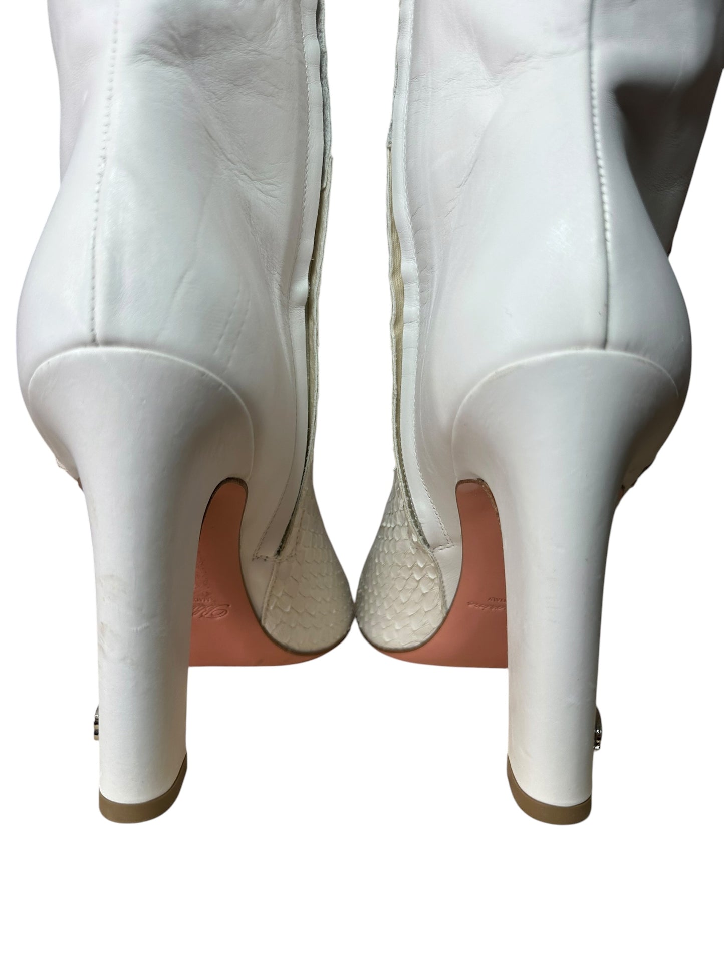 Blumarine stivali in pelle e pitone (40)