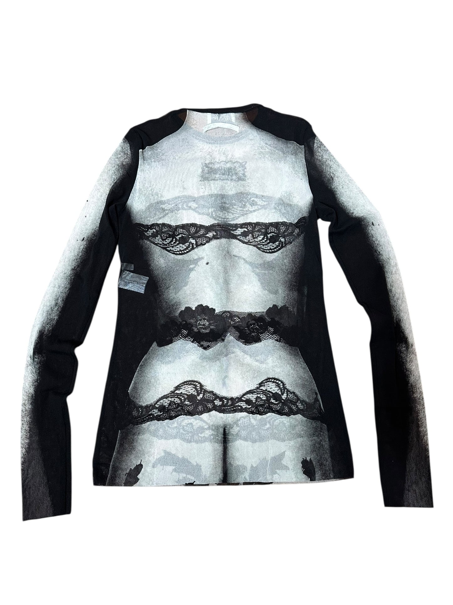 Jean Paul Gaultier top stampato (M)