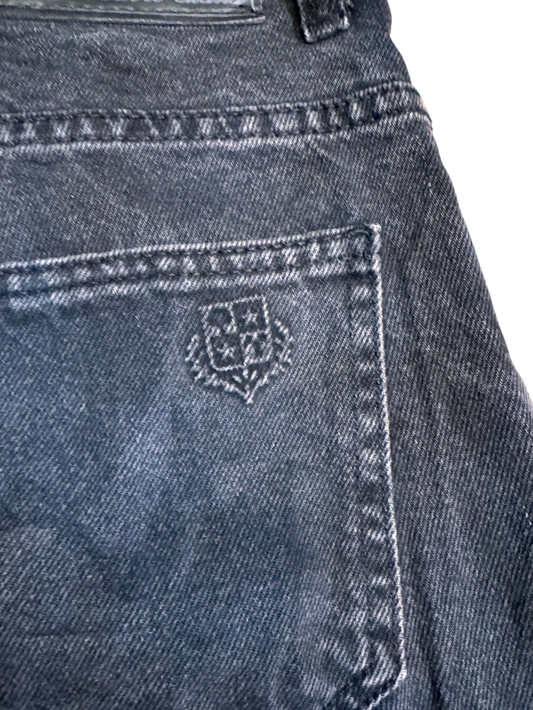 Jeans Loro Piana nero denim 100% cotone W30 L32 — foto 7