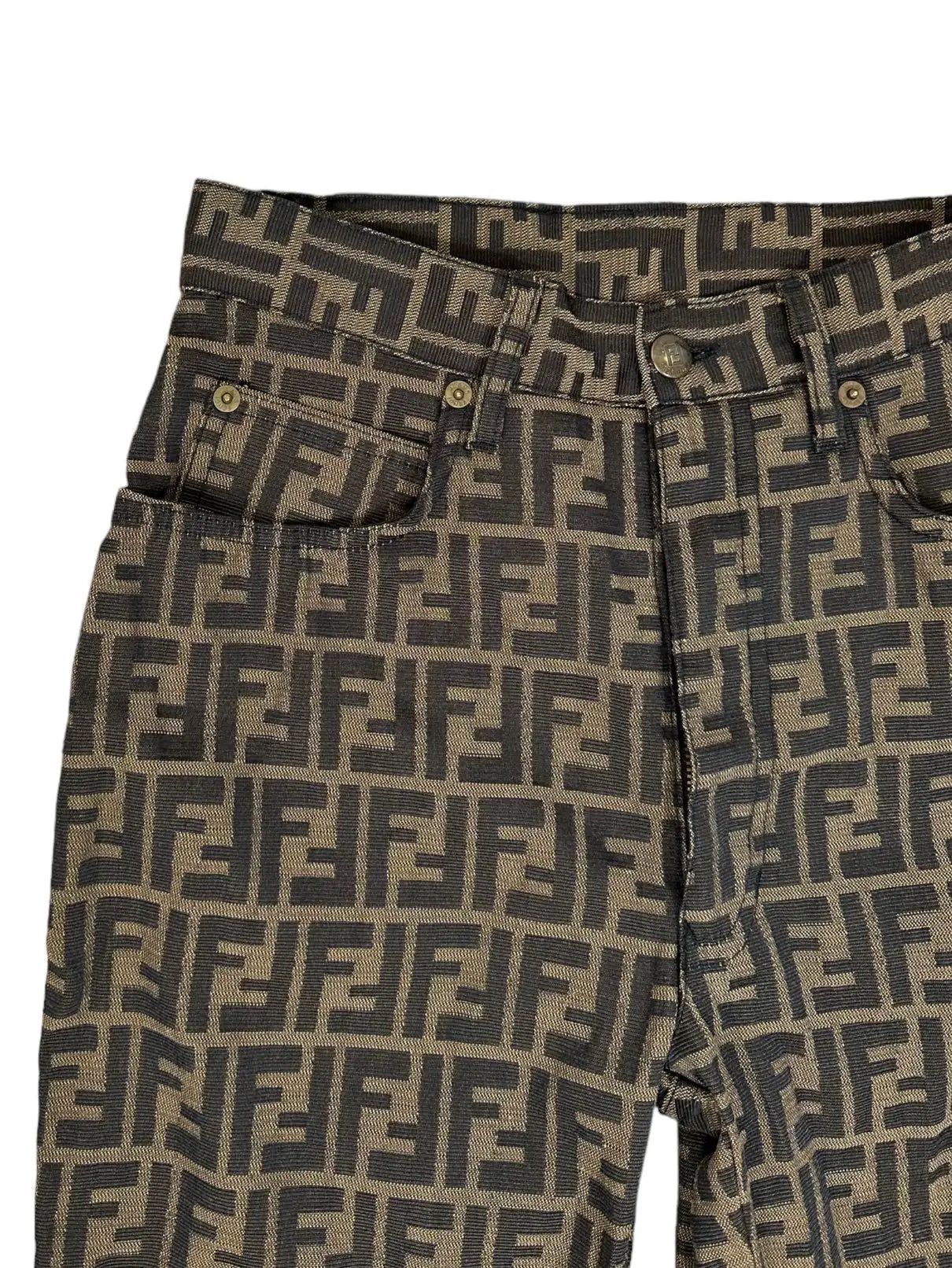 Fendi zucca pantaloni vintage monogram. — foto 3