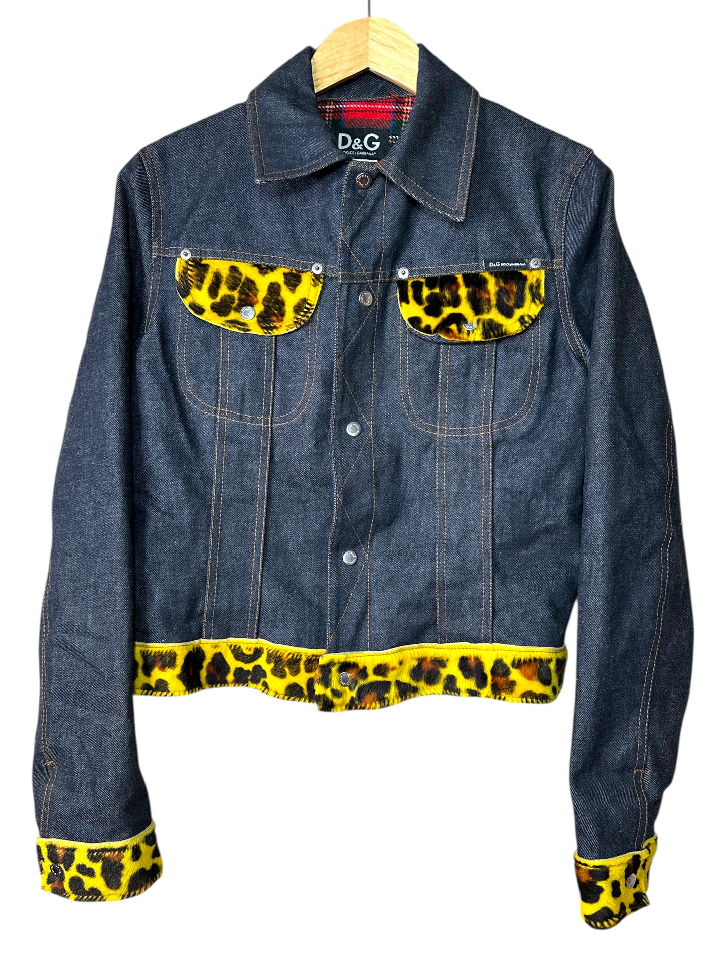 D&G giacca in denim con inserti (S)