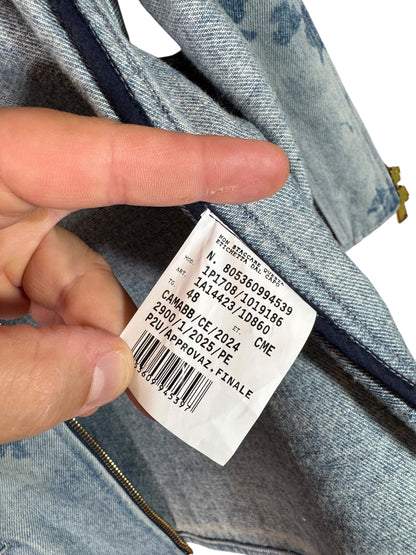 Versace Gilet Uomo in Denim Azzurro con Dettagli Medusa – Taglia 48 IT