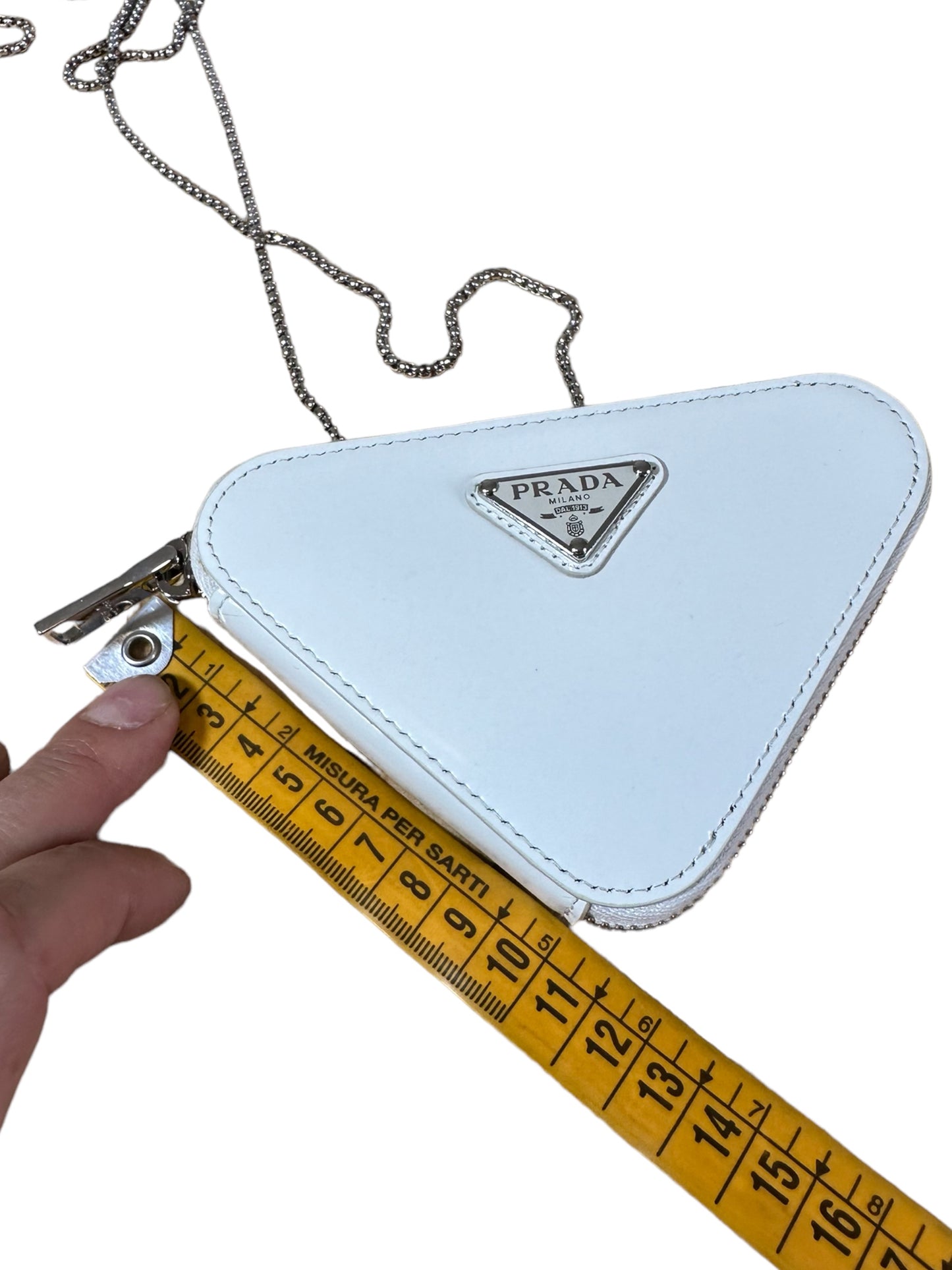 Prada mini accessorio in pelle