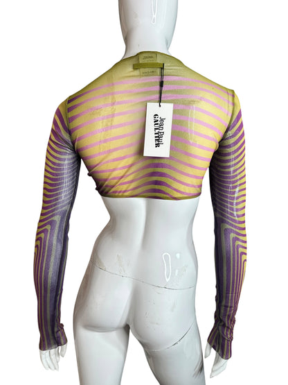 Jean Paul Gaultier crop top a righe (M-L)