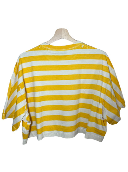 Prada t-shirt crop a righe (M)