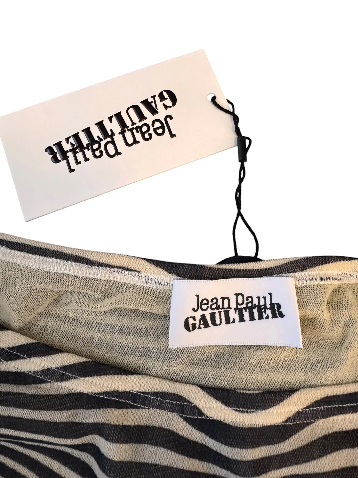 Jean Paul Gaultier gonna lunga optical mesh nuova - taglia M